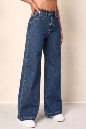 Strechable Solid Clean Look Jeans